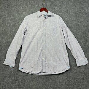 Banana Republic Shirt Mens Large Classic Fit Long Sleeve Button Up Pocket Stripe